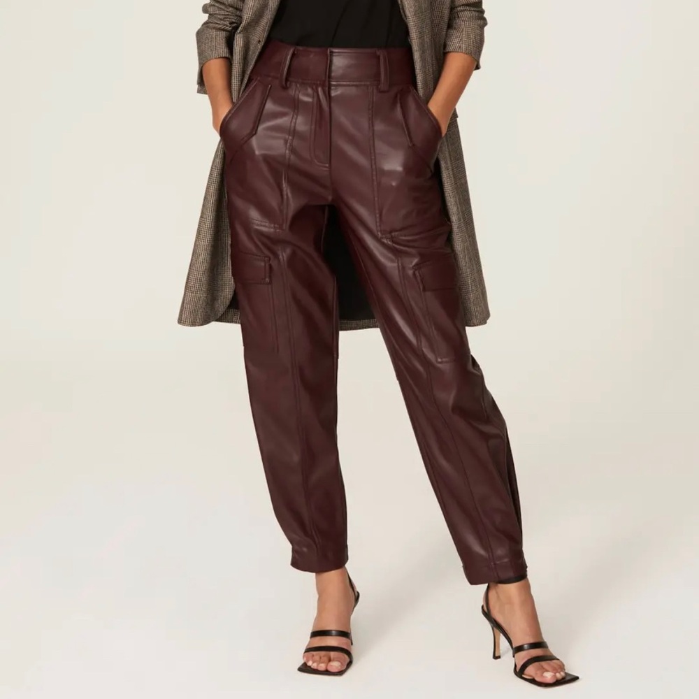 Derek Lam 10 Crosby Elian Faux Leather Utility Pants